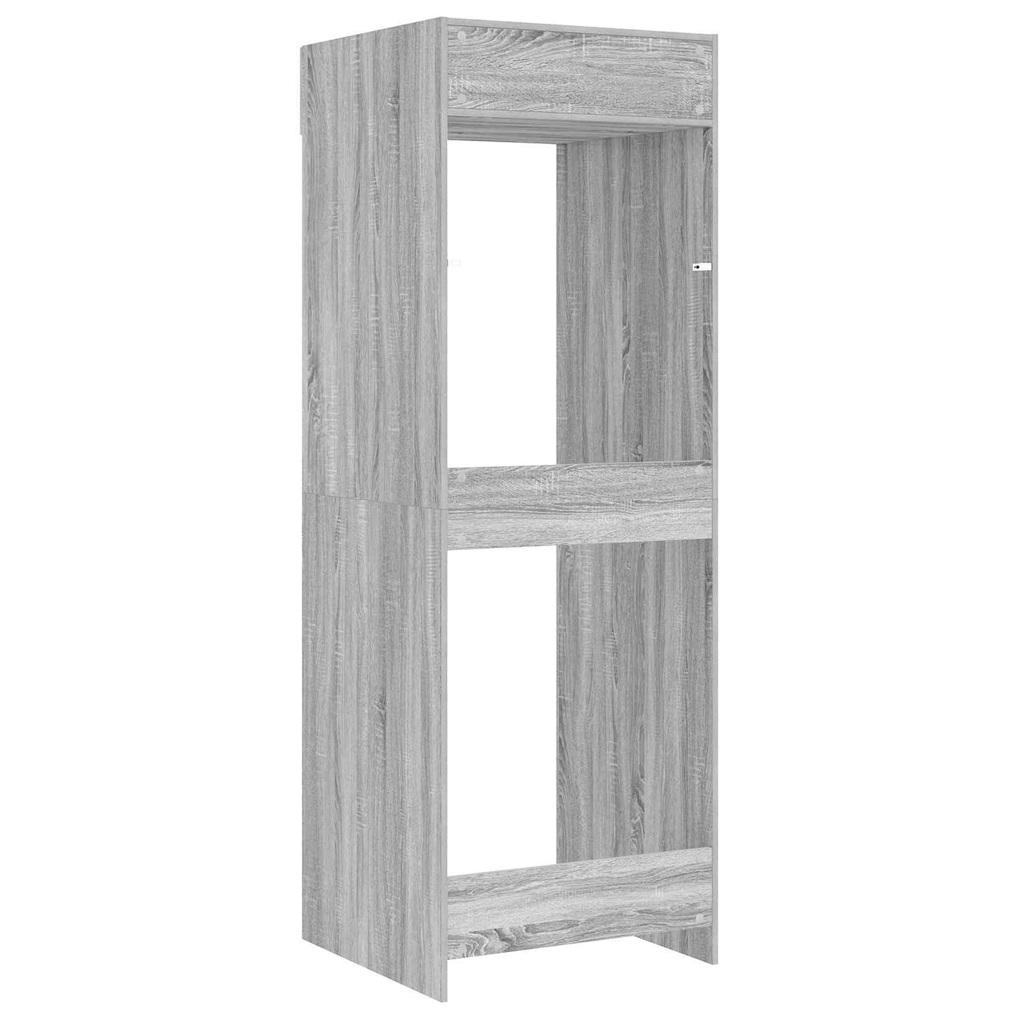 vidaXL Waschmaschinen-Schrank mit Tür Graues Sonoma 67,5 x 68 x 200 cm