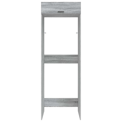 vidaXL Waschmaschinen-Schrank mit Tür Graues Sonoma 67,5 x 68 x 200 cm