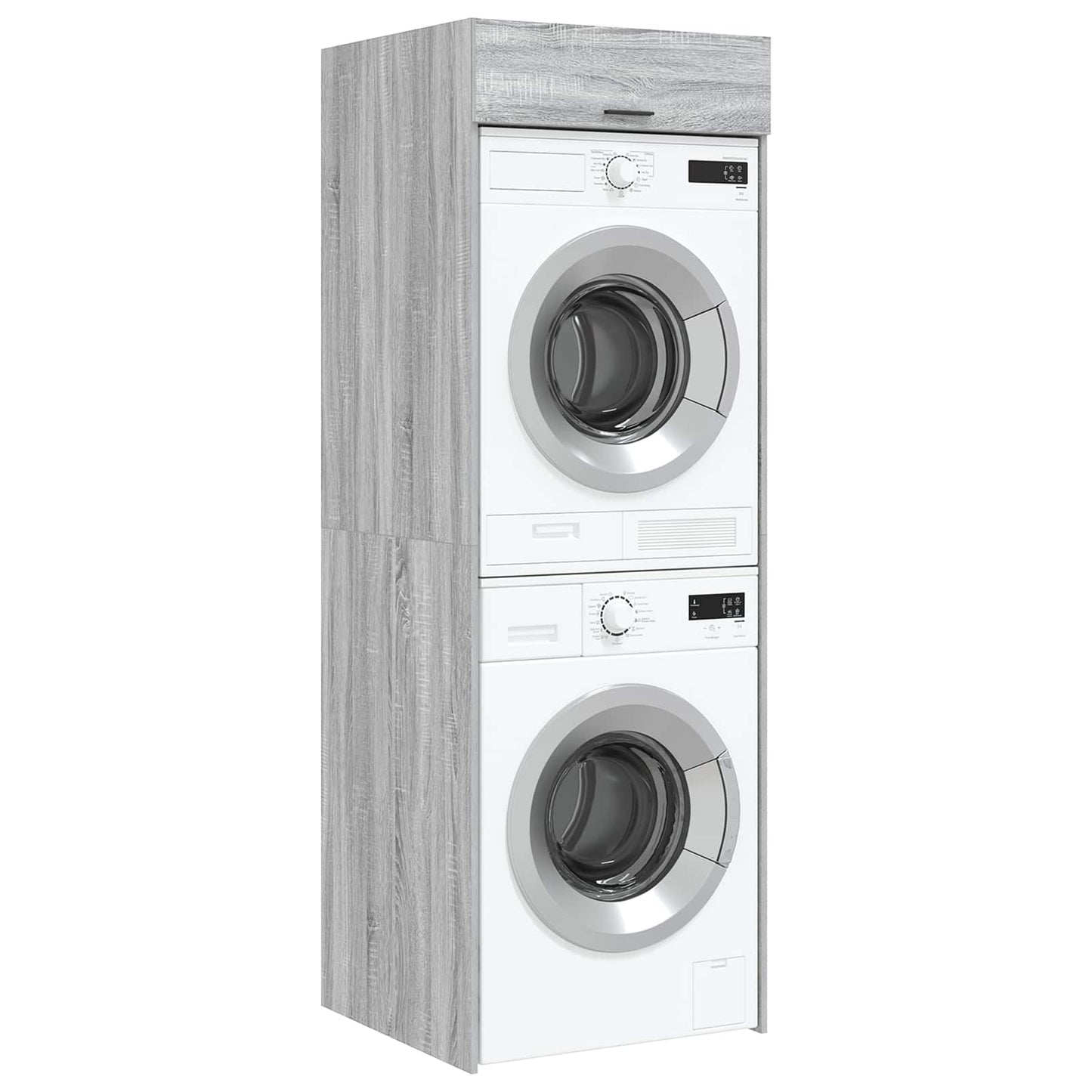vidaXL Waschmaschinen-Schrank mit Tür Graues Sonoma 67,5 x 68 x 200 cm