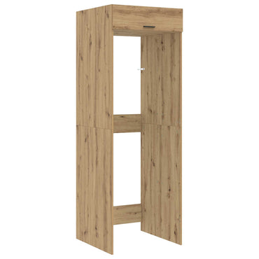 vidaXL Waschmaschinen-Schrank mit Tür Artisan-Eiche 67,5 x 68 x 200 cm