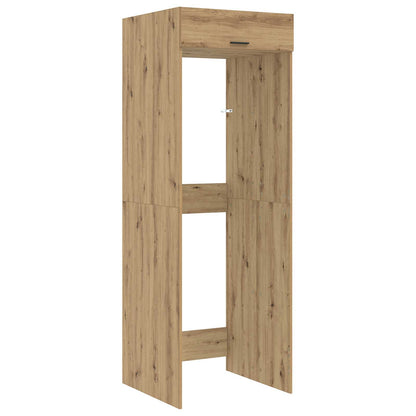 vidaXL Waschmaschinen-Schrank mit Tür Artisan-Eiche 67,5 x 68 x 200 cm
