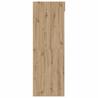 vidaXL Waschmaschinen-Schrank mit Tür Artisan-Eiche 67,5 x 68 x 200 cm