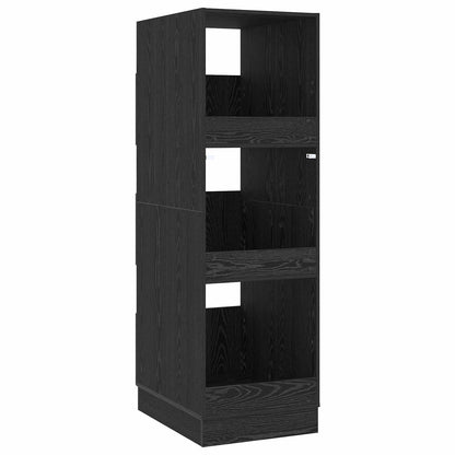 vidaXL Wäscheschrank mit Tür Schwarz Eichen-Optik 50 x 68 x 162 cm
