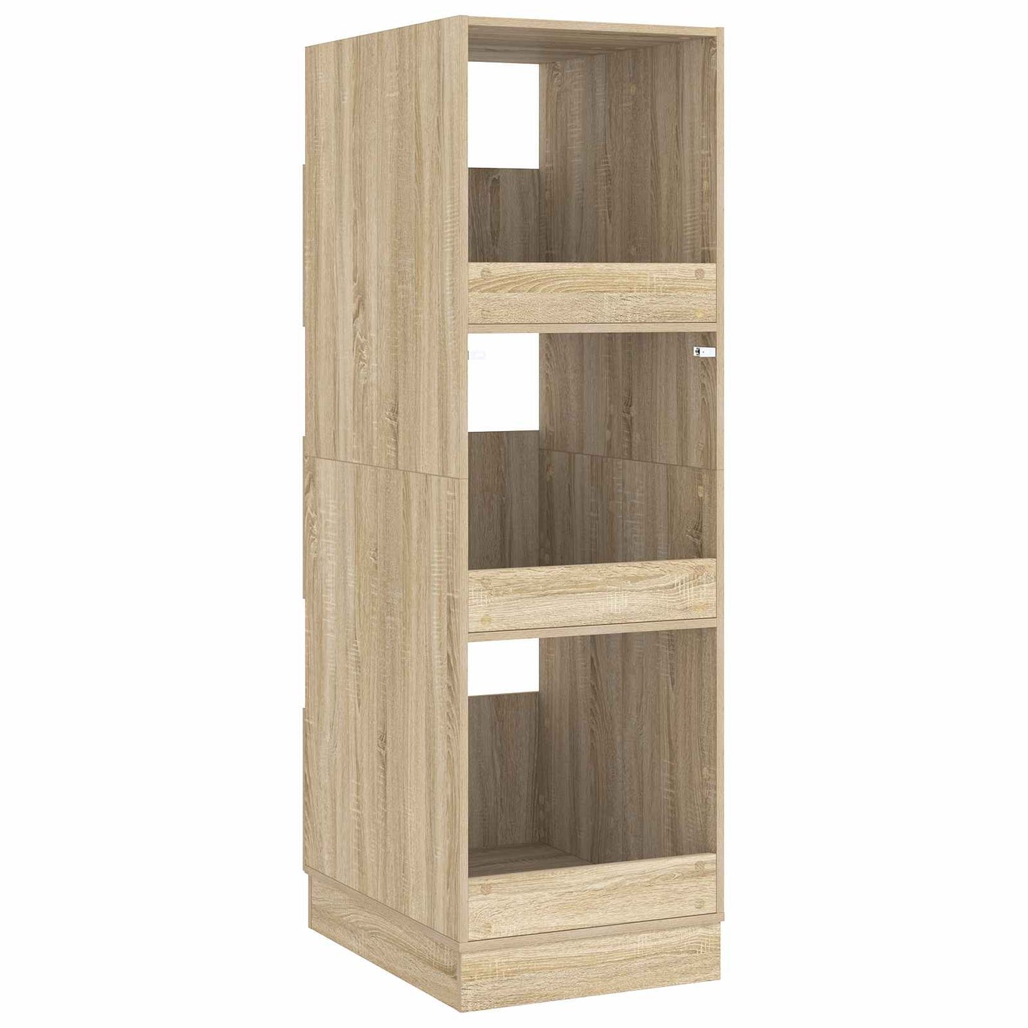 vidaXL Wäscheschrank mit Tür Sonoma 50 x 68 x 162 cm Holzwerkstoff