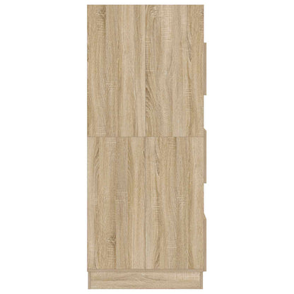 vidaXL Wäscheschrank mit Tür Sonoma 50 x 68 x 162 cm Holzwerkstoff