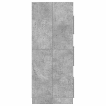 vidaXL Wäscheschrank mit Speicher Beton 50 x 68 x 162 cm Holzwerkstoff