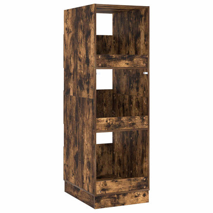 vidaXL Wäscheschrank Geräucherte Eiche 50 x 68 x 162 cm Holzwerkstoff