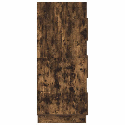 vidaXL Wäscheschrank Geräucherte Eiche 50 x 68 x 162 cm Holzwerkstoff