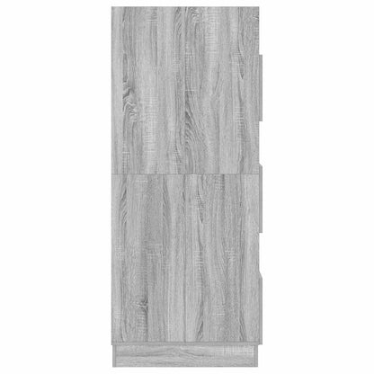 vidaXL Wäscheschrank Graues Sonoma 50 x 68 x 162 cm Holzwerkstoff