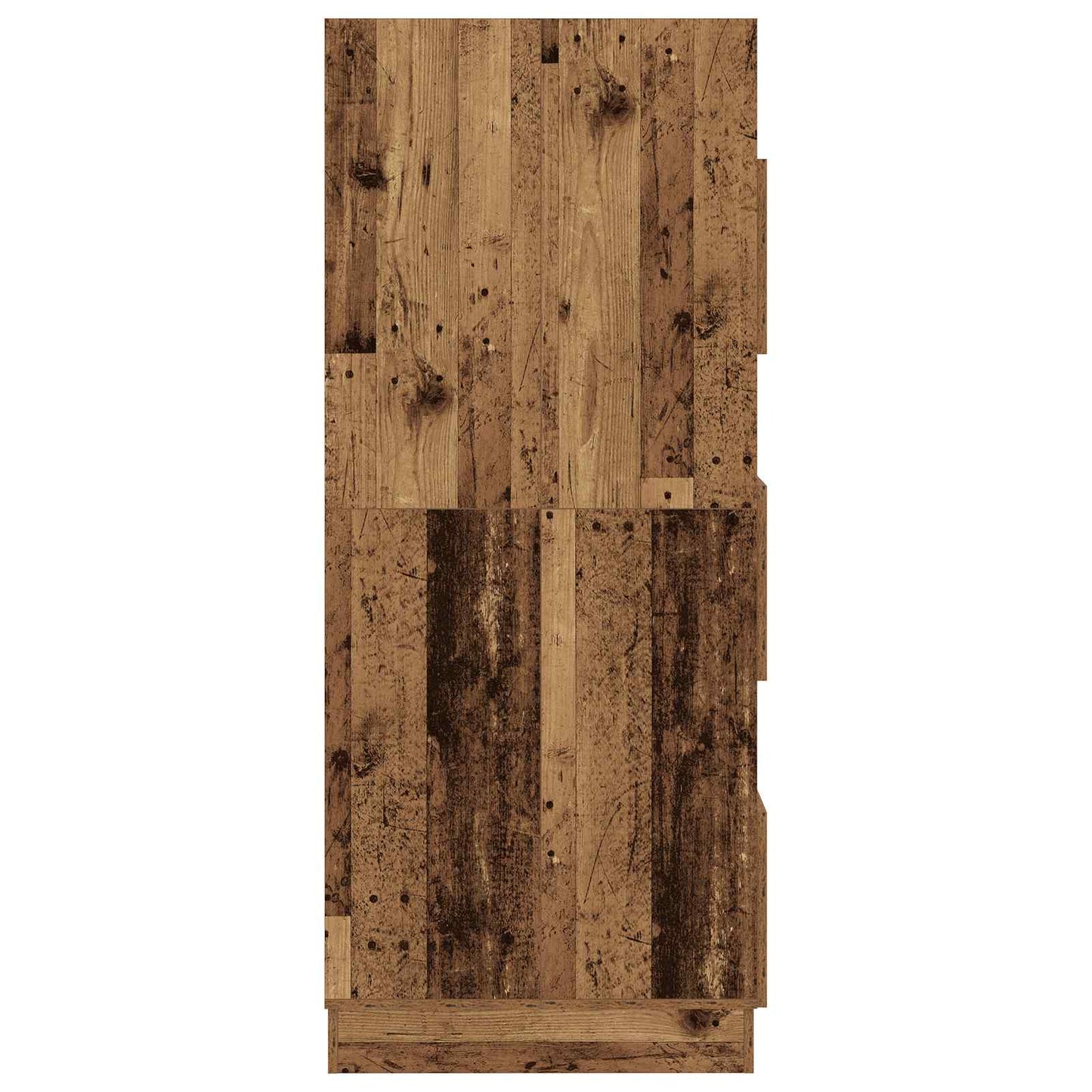 vidaXL Wäscheschrank mit Speicher mit Tür Altholz Holzwerkstoff