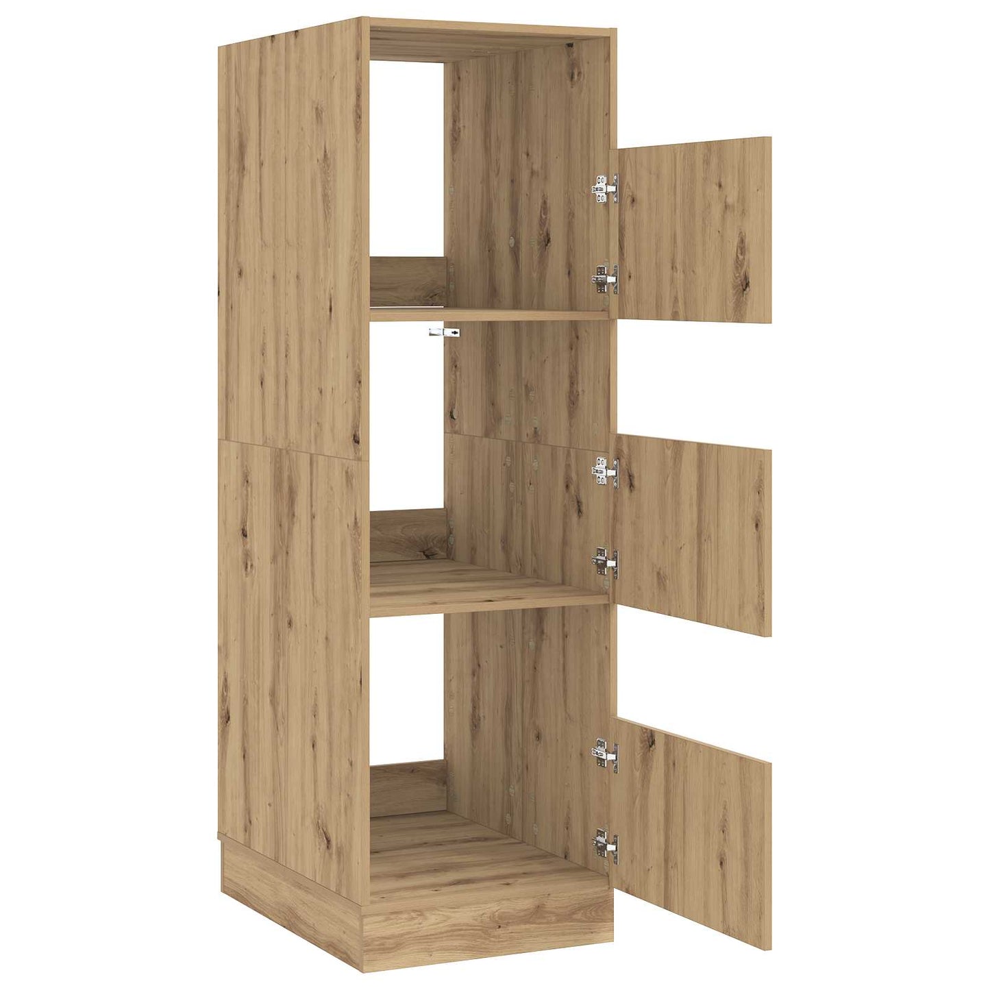 Wäscheschrank mit Speicher mit Tür Artisan-Eiche Holzwerkstoff