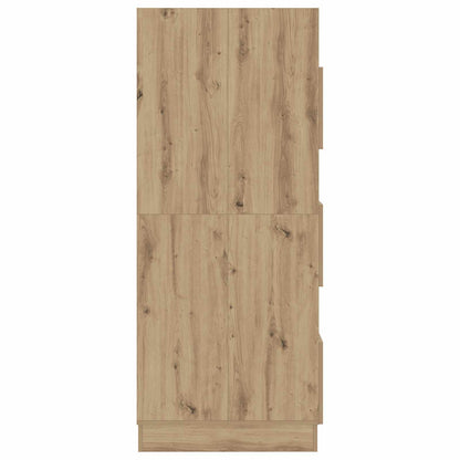 Wäscheschrank mit Speicher mit Tür Artisan-Eiche Holzwerkstoff