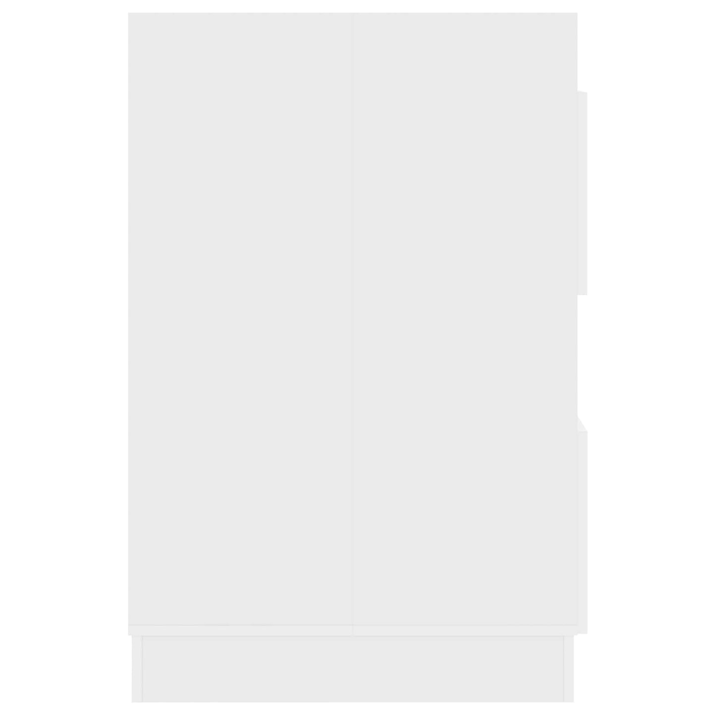 vidaXL Wäscheschrank mit Speicher Weiß 50 x 68 x 102 cm Holzwerkstoff
