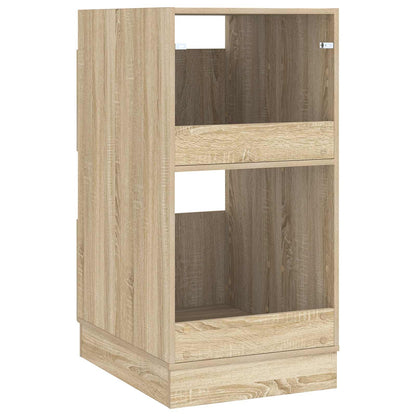 vidaXL Wäscheschrank mit Tür Sonoma 50 x 68 x 102 cm Holzwerkstoff