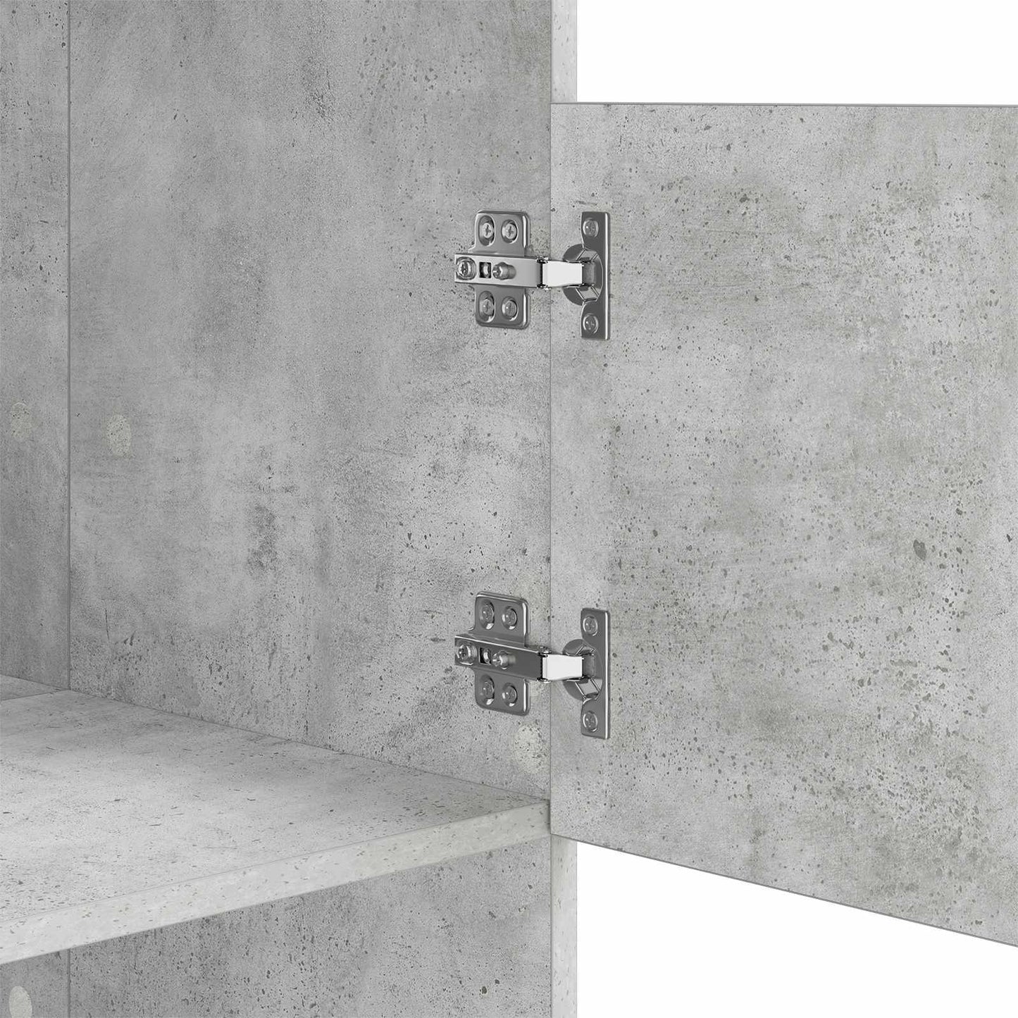 Wäscheschrank mit Speicher mit Tür Beton Holzwerkstoff