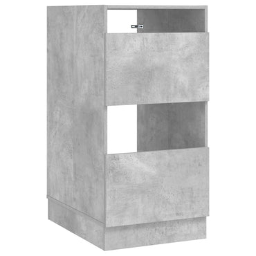vidaXL Wäscheschrank mit Speicher mit Tür Beton Holzwerkstoff