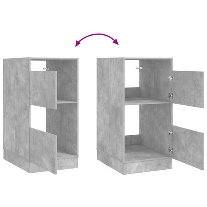 Wäscheschrank mit Speicher mit Tür Beton Holzwerkstoff