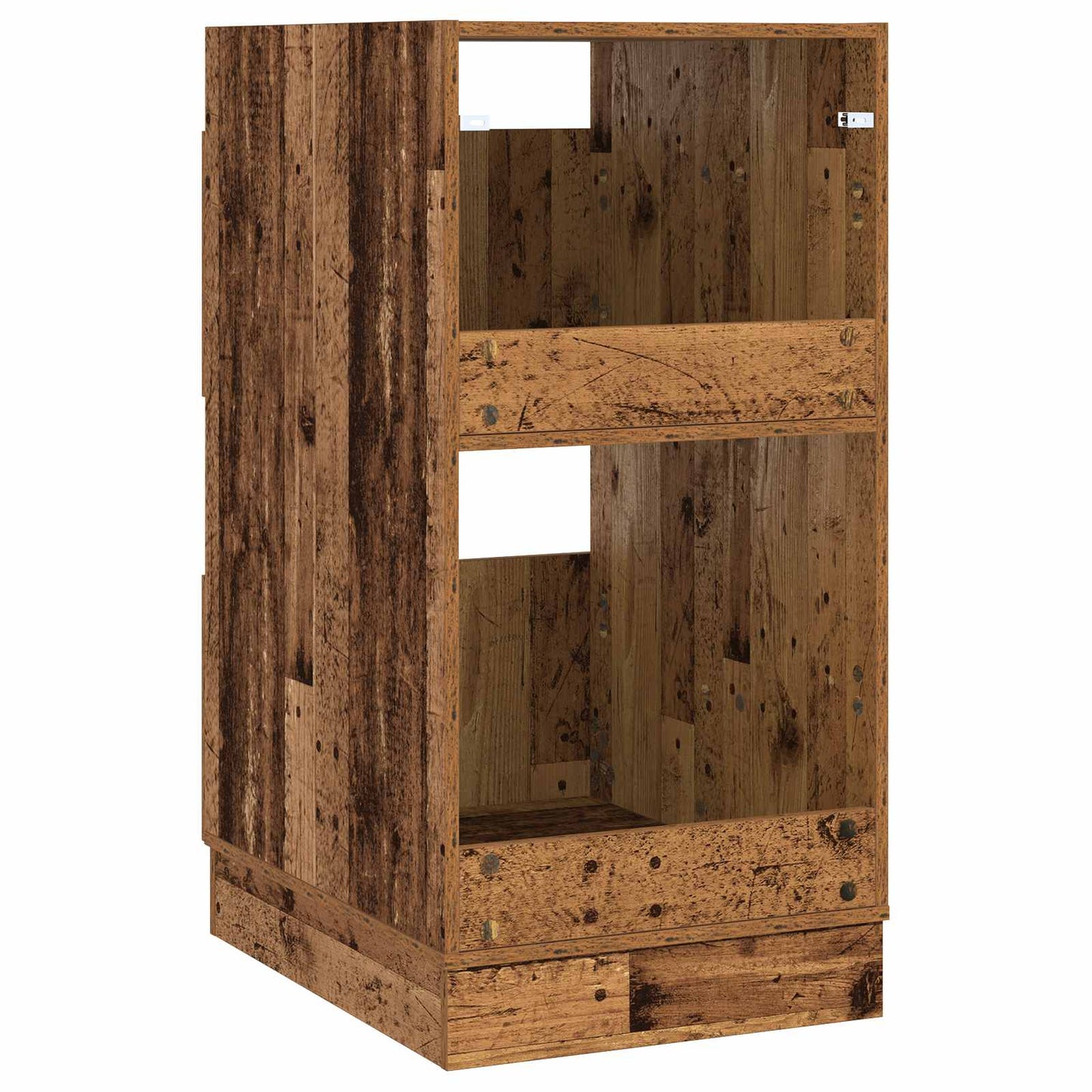 vidaXL Wäscheschrank mit Tür Altholz 50 x 68 x 102 cm Holzwerkstoff