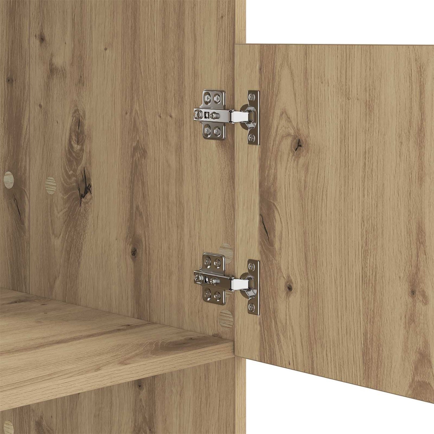 vidaXL Wäscheschrank Artisan-Eiche 50 x 68 x 102 cm Holzwerkstoff