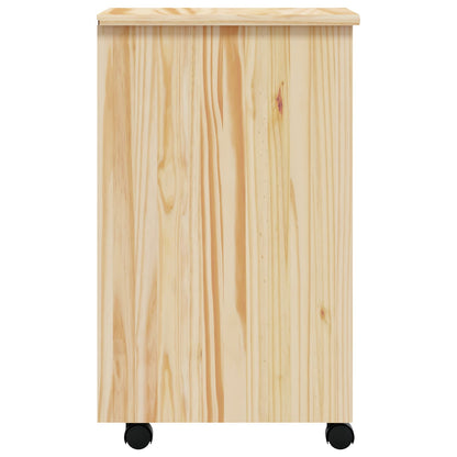 Rollcontainer mit Schubladen MOSS Klarlack 34 x 39 x 65,5 cm