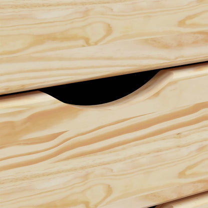 Rollcontainer mit Schubladen MOSS Klarlack 34 x 39 x 103 cm