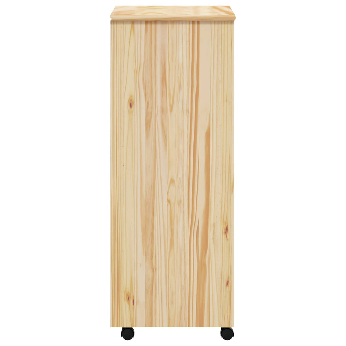 vidaXL Rollcontainer mit Schubladen MOSS Klarlack 53 x 39 x 103 cm