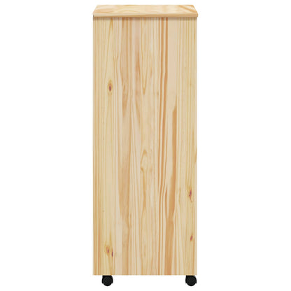 vidaXL Rollcontainer mit Schubladen MOSS Klarlack 53 x 39 x 103 cm