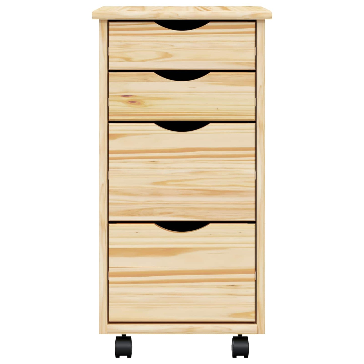 Rollwagen mit Schreibtisch MOSS Klarlack 34 x 39 x 65,5 cm