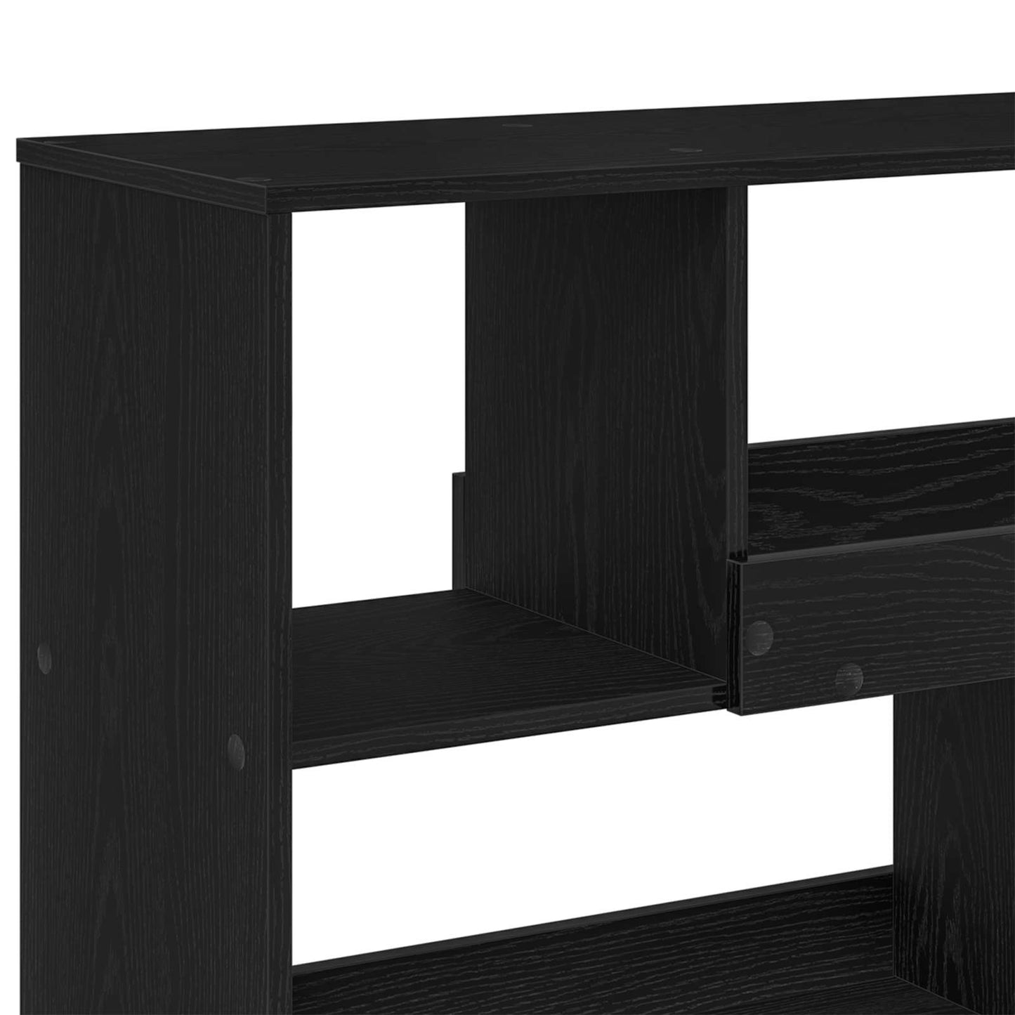vidaXL Bücherregal Schwarz Eichen-Optik 100 x 33 x 94,5 cm