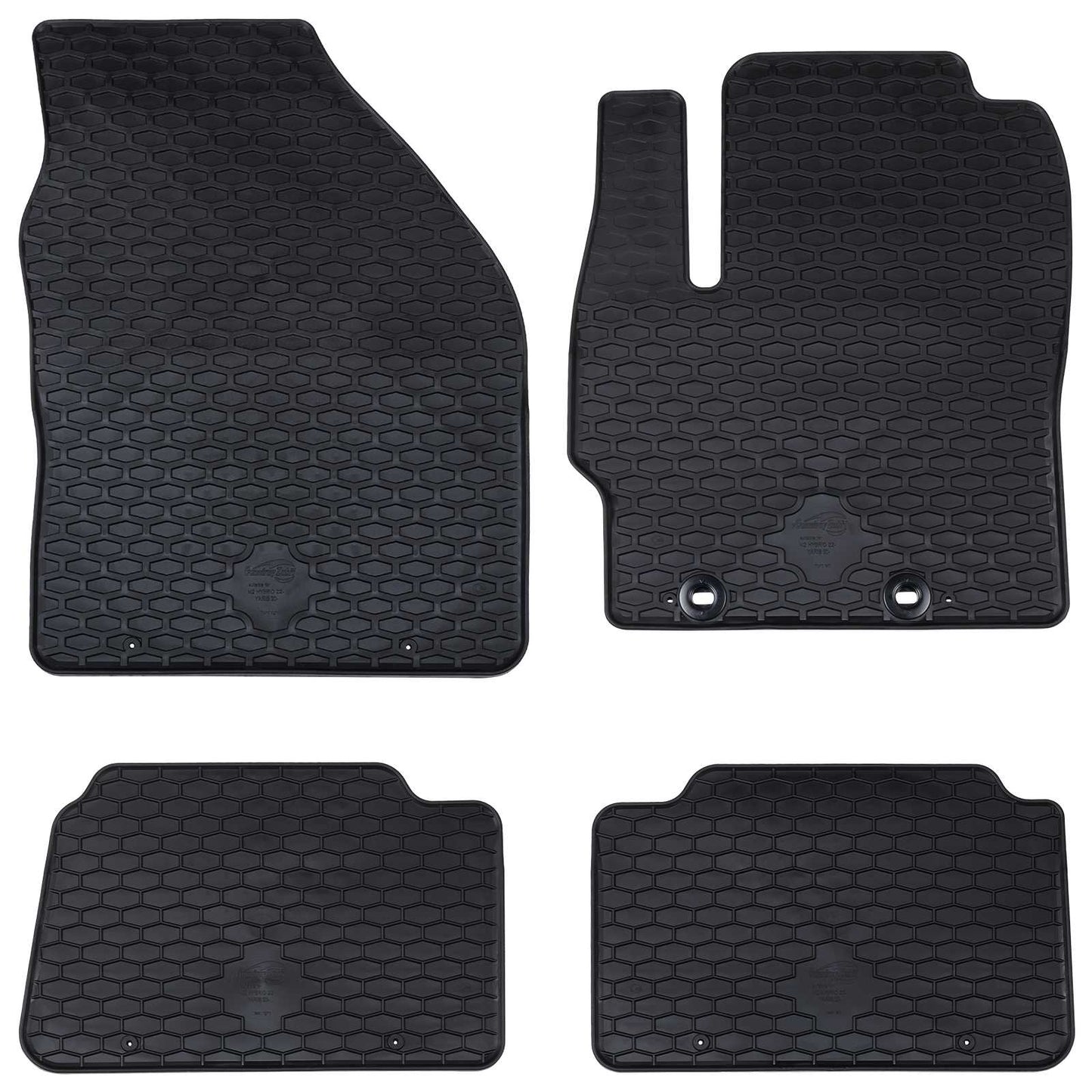 Autofußmatte 4 pcs Schwarz Geeignet für Toyota YARIS 2020-