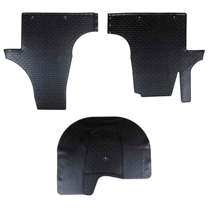 Autofußmatte 3 pcs Schwarz Geeignet für VW T5 2010-2015 Gummi