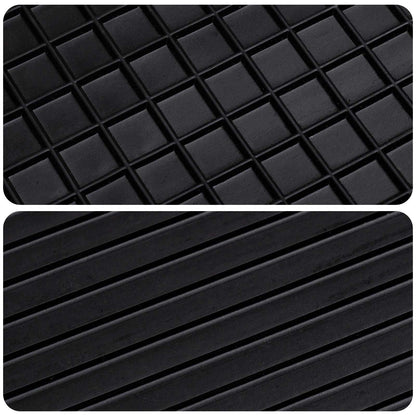 Autofußmatte 4 pcs Schwarz Gummi
