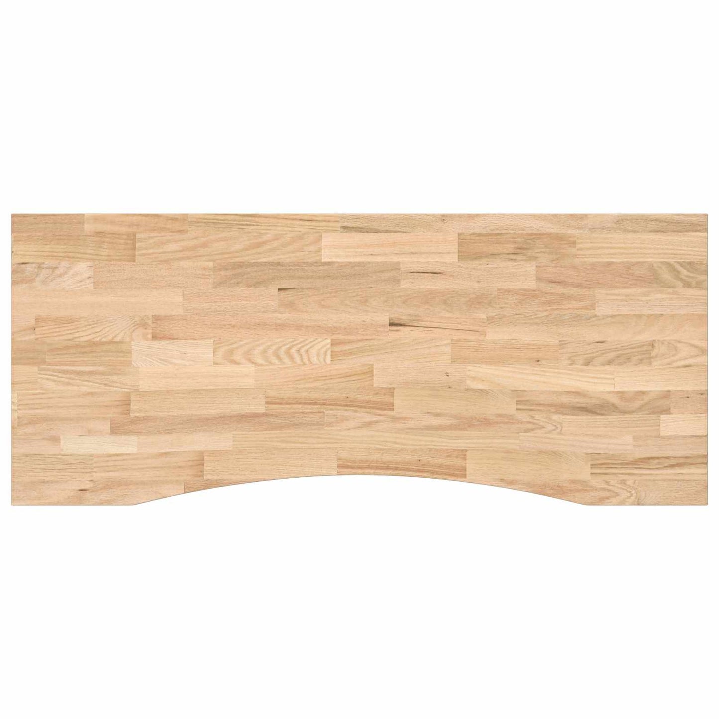 vidaXL Schreibtisch Weiß und Natur 120 x 60 cm Massivholz Eiche