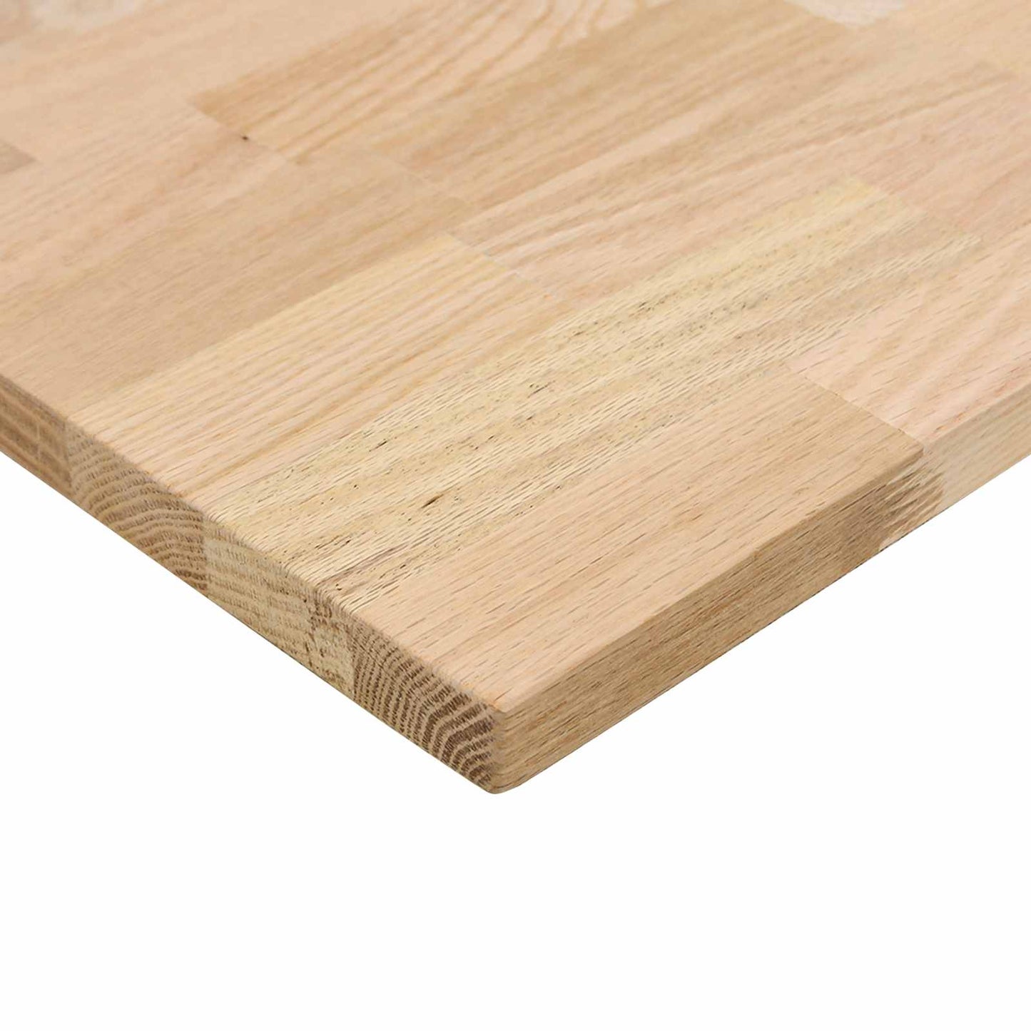 vidaXL Schreibtisch Weiß und Natur 140 x 60 cm Massivholz Eiche