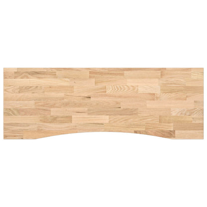 vidaXL Schreibtisch Weiß und Natur 140 x 60 cm Massivholz Eiche