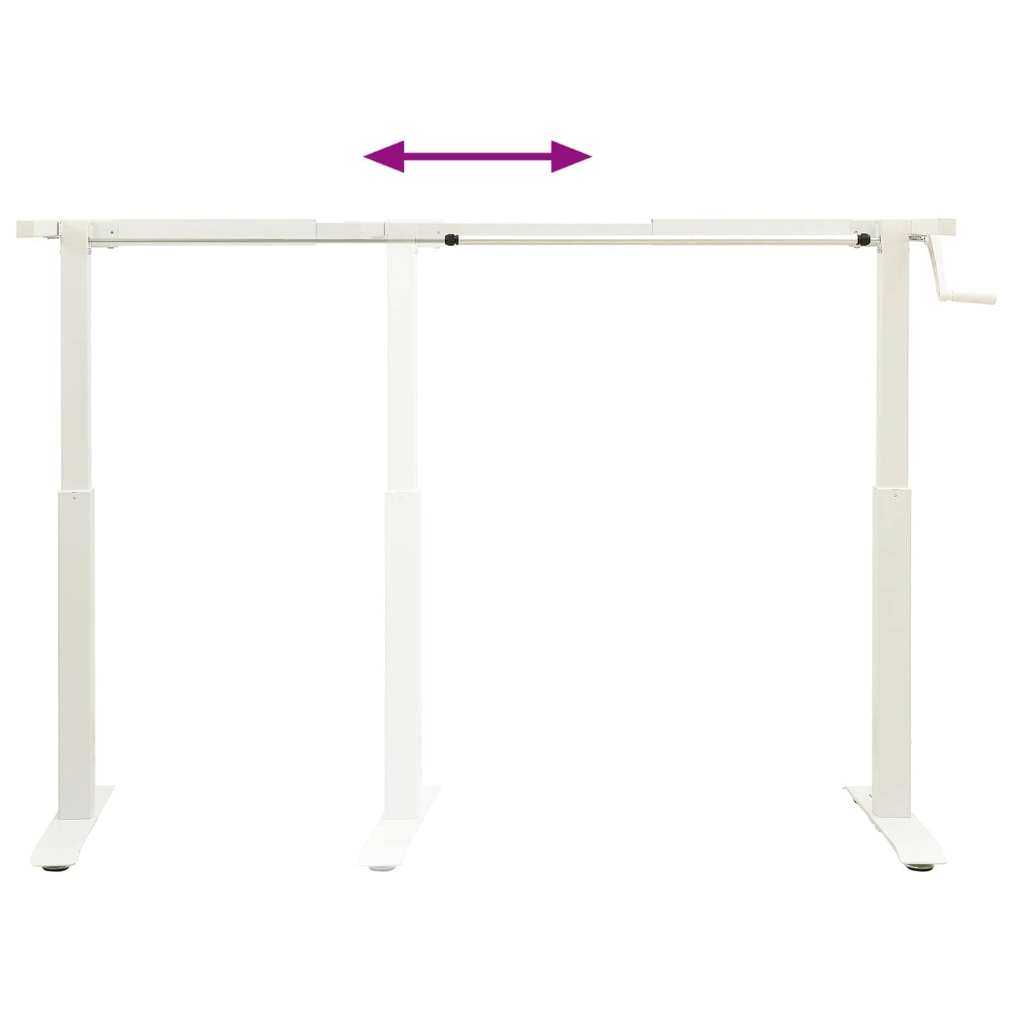 vidaXL Schreibtisch Weiß und Dunkelbraun 120 x 60 cm Massivholz Eiche