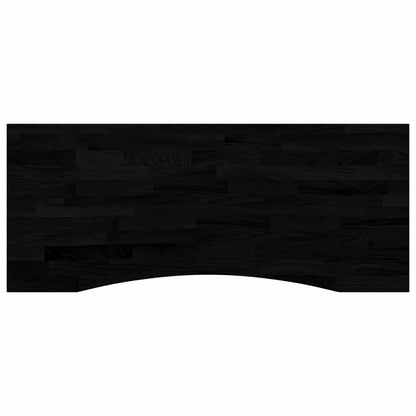 vidaXL Schreibtisch Weiß und Dunkelbraun 120 x 60 cm Massivholz Eiche