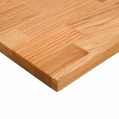 vidaXL Schreibtisch Schwarz und Hellbraun 140 x 60 cm Massivholz Eiche
