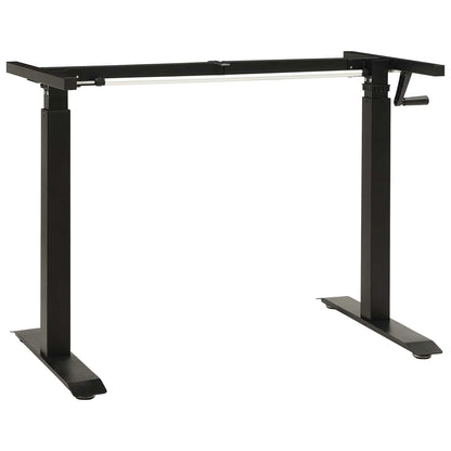 vidaXL Schreibtisch Schwarz und Hellbraun 140 x 60 cm Massivholz Eiche