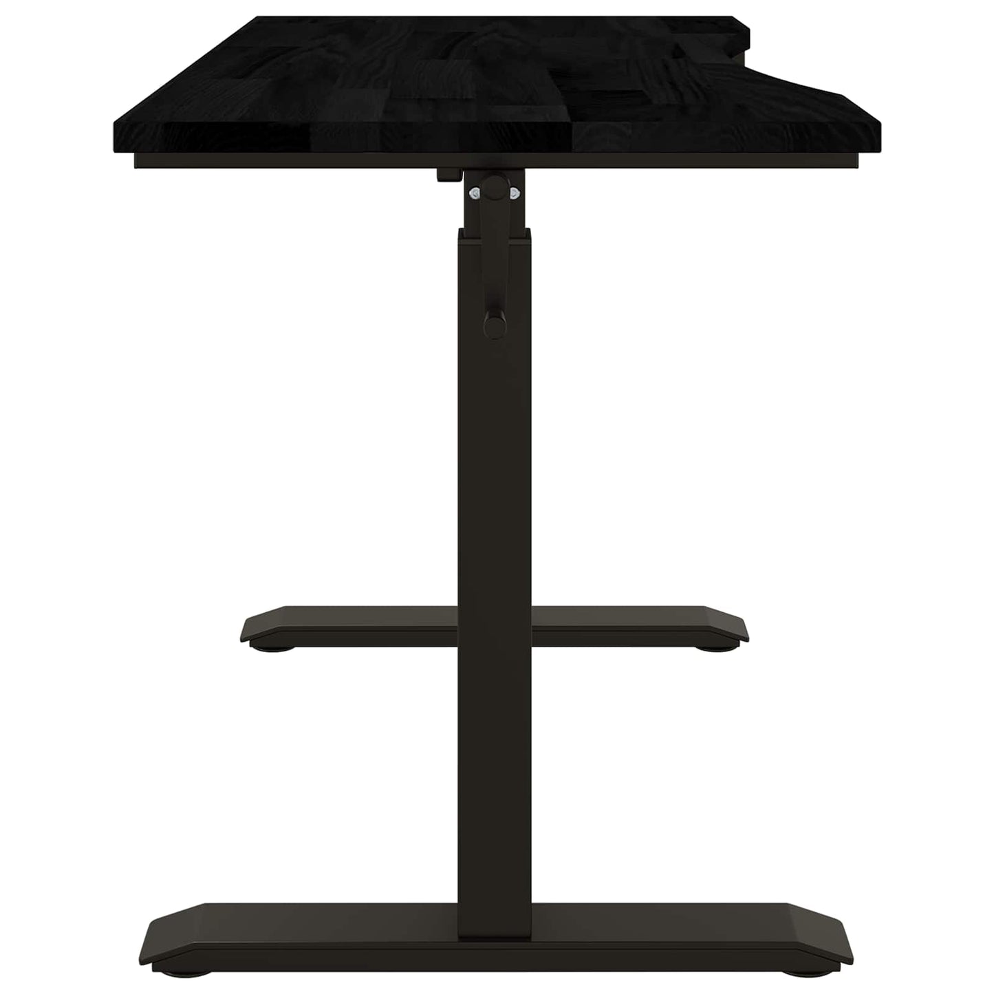 Schreibtisch mit Speicher Schwarz und Dunkelbraun 120 x 60 cm