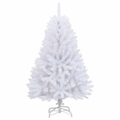 vidaXL Künstlicher klappbarer Weihnachtsbaum Weiß 150 cm PVC und Stahl