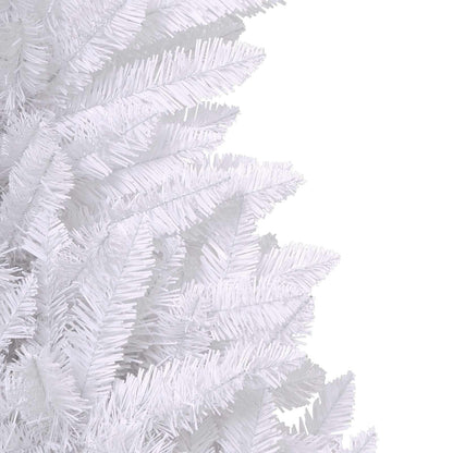 vidaXL Künstlicher klappbarer Weihnachtsbaum Weiß 270 cm PVC und Stahl