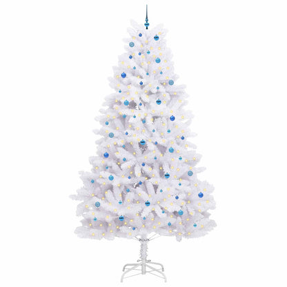vidaXL Künstlicher klappbarer Weihnachtsbaum Weiß 300 cm PVC und Stahl