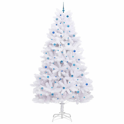 vidaXL Künstlicher klappbarer Weihnachtsbaum Weiß 300 cm PVC und Stahl