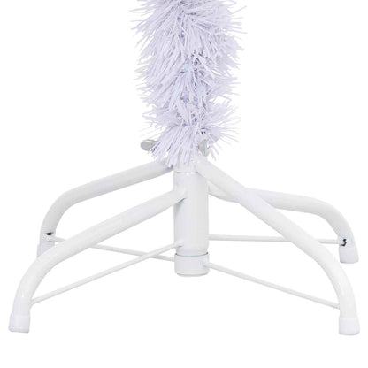 vidaXL Künstlicher Weihnachtsbaum Weiß 120 cm PVC und Stahl