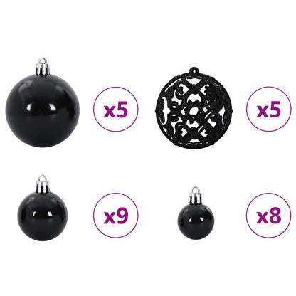 vidaXL Künstlicher Weihnachtsbaum Weiß 120 cm PVC und Stahl