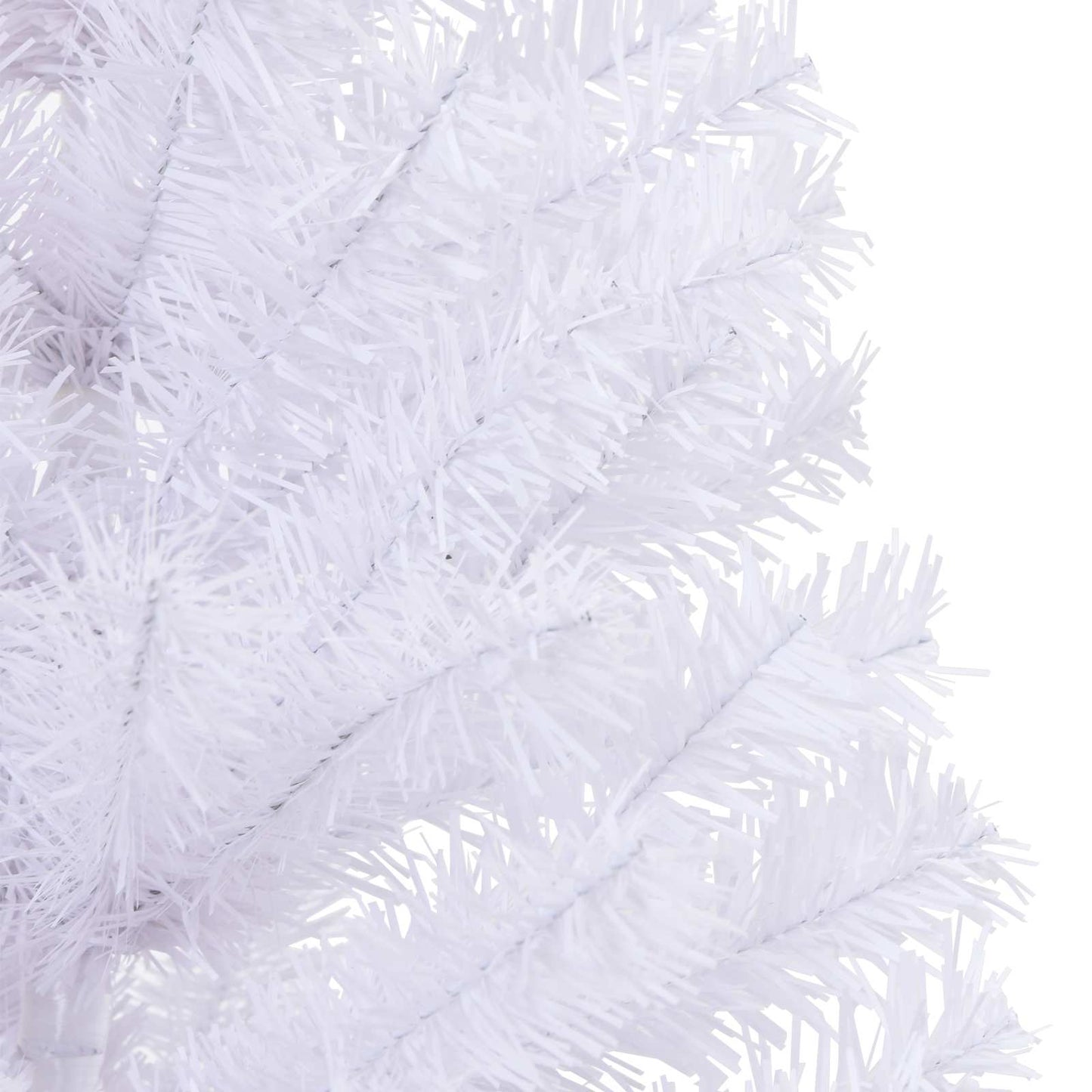 vidaXL Künstlicher Weihnachtsbaum Weiß 150 cm PVC und Stahl