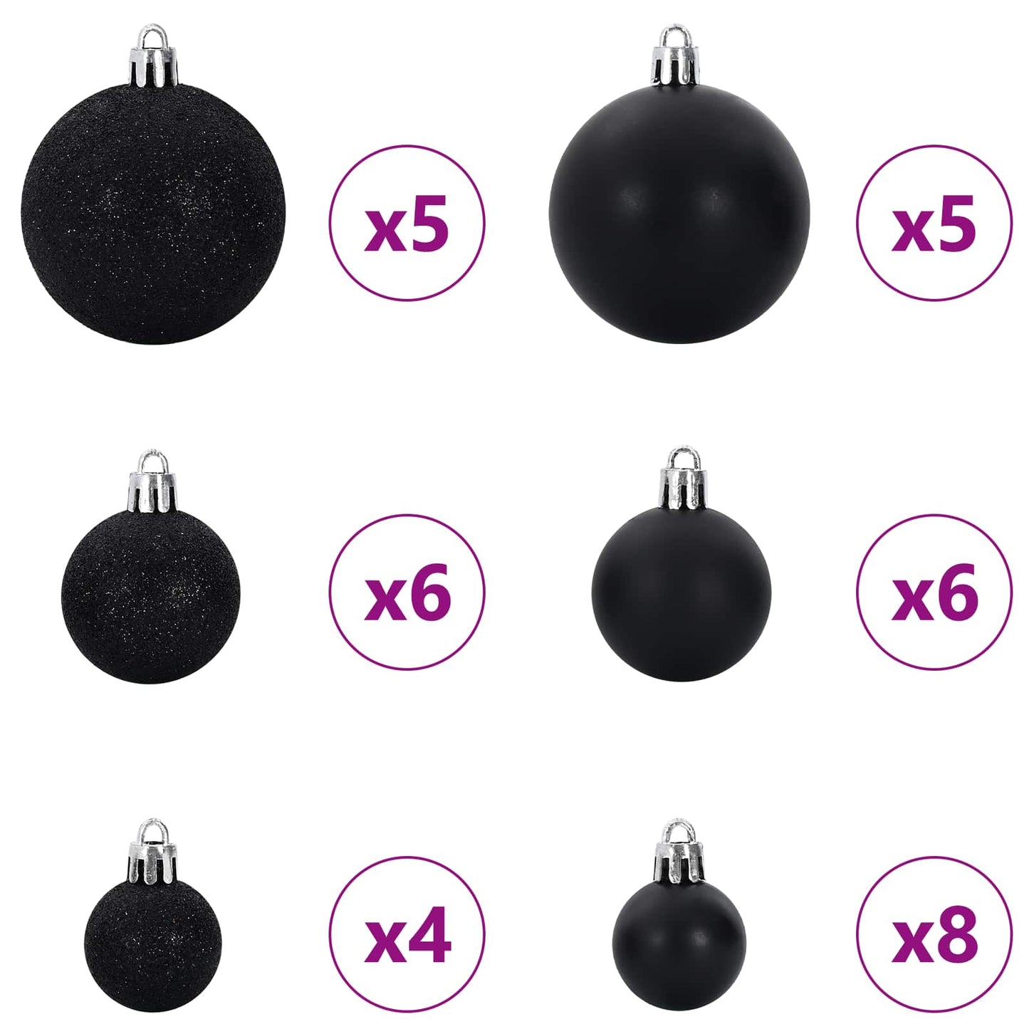 vidaXL Künstlicher Weihnachtsbaum Weiß 150 cm PVC und Stahl