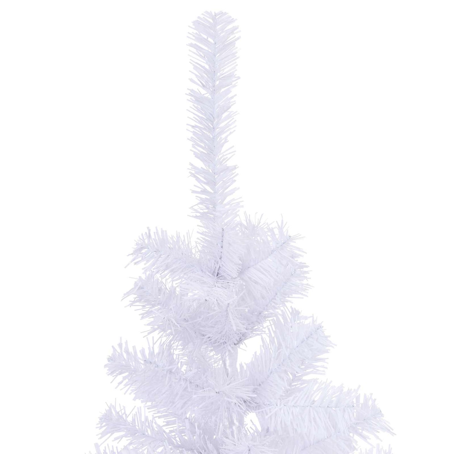 vidaXL Künstlicher Weihnachtsbaum Weiß 150 cm PVC und Stahl