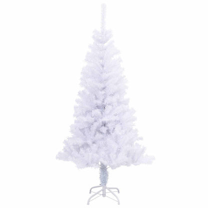 vidaXL Künstlicher Weihnachtsbaum Weiß 150 cm PVC und Stahl